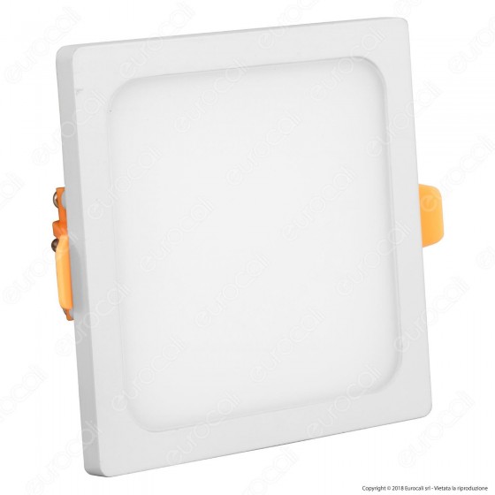 V-Tac VT-888SQ Pannello LED Quadrato 8W SMD da Incasso con Driver - V-Tac VT-888SQ Pannello LED Quadrato 8W SMD da Incasso con Driver -