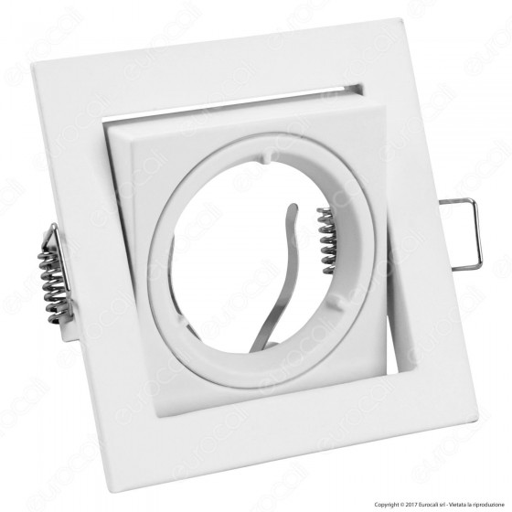 Kanlux ALREN DTL-W Portafaretto Orientabile Quadrato da Incasso per Kanlux ALREN DTL-W Portafaretto Orientabile Quadrato da Incasso per