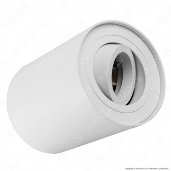 Kanlux BORD DLP-50-W Portafaretto Orientabile Rotondo da Soffitto per