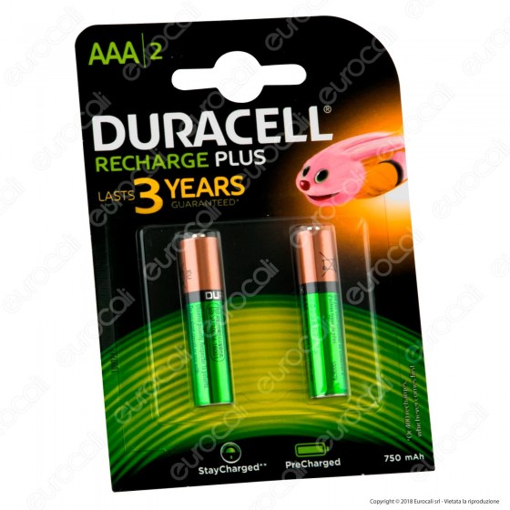 Duracell Value Precharged 750mAh Pile Ricaricabili Ministilo AAA - Duracell Value Precharged 750mAh Pile Ricaricabili Ministilo AAA -