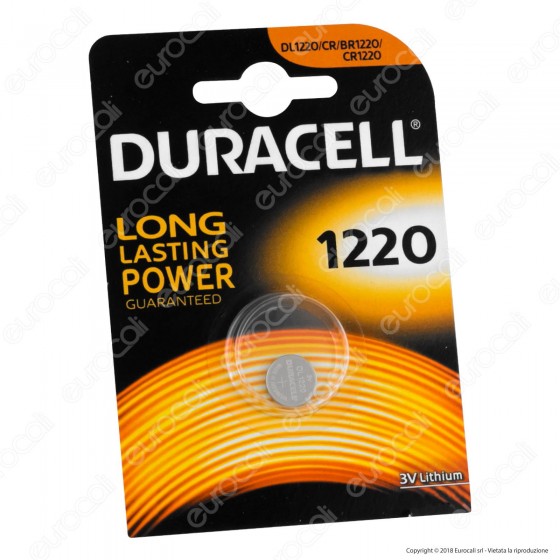 Duracell Lithium CR1220 / CR / DL1220 / BR1220 Pila 3V - Blister 1 Duracell Lithium CR1220 / CR / DL1220 / BR1220 Pila 3V - Blister 1
