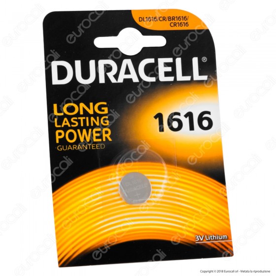 Duracell Lithium CR1616 / CR / DL1616 / BR1616 Pila 3V - Blister 1 Duracell Lithium CR1616 / CR / DL1616 / BR1616 Pila 3V - Blister 1