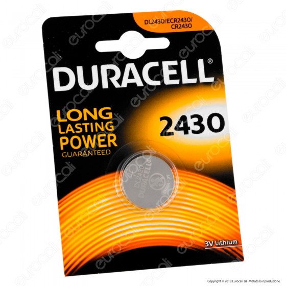 Duracell Lithium CR2430 / DL2430 / ECR2430 Pila 3V - Blister 1 Duracell Lithium CR2430 / DL2430 / ECR2430 Pila 3V - Blister 1