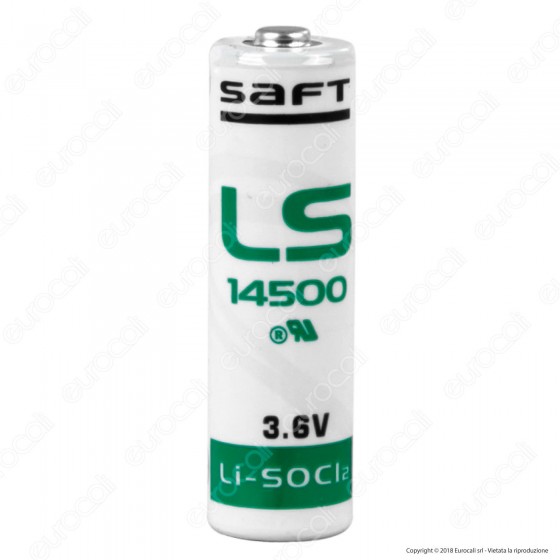 Saft Batteria Al Litio Ls 14500 Stilo AA - Batteria Singola Saft Batteria Al Litio Ls 14500 Stilo AA - Batteria Singola