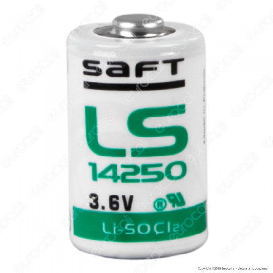 Saft Batteria Al Litio LS 14250 1/2 Stilo AA - Batteria Singola Saft Batteria Al Litio LS 14250 1/2 Stilo AA - Batteria Singola