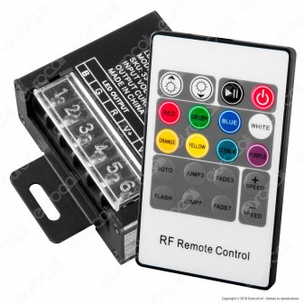 V-Tac VT-2421 Controller Dimmer per Strisce LED RGB con Telecomando