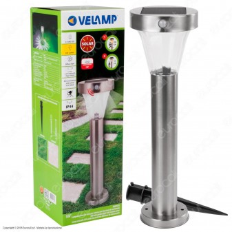 Velamp Malis XL Lampada LED da Terra 2,2W con Pannello Solare e