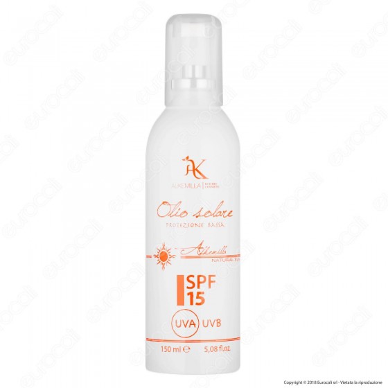 Alkemilla Olio Solare Spray Protezione Corpo SPF 15 - Flacone da 150ml Alkemilla Olio Solare Spray Protezione Corpo SPF 15 - Flacone da 150ml