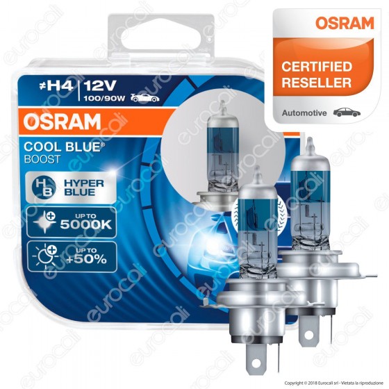 Osram Cool Blue Boost per Off Road - 2 Lampadine H4 Osram Cool Blue Boost per Off Road - 2 Lampadine H4
