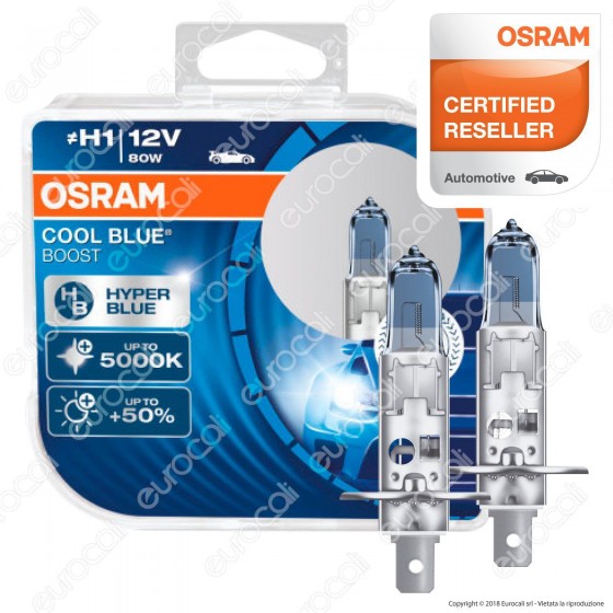Osram Cool Blue Boost per Off Road - 2 Lampadine H1 Osram Cool Blue Boost per Off Road - 2 Lampadine H1