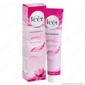 Veet Crema Depilatoria Silk & Fresh Technology per Pelli Normali -