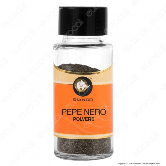 Gianco Pepe Nero in Polvere - Vasetto in Vetro Gianco Pepe Nero in Polvere - Vasetto in Vetro