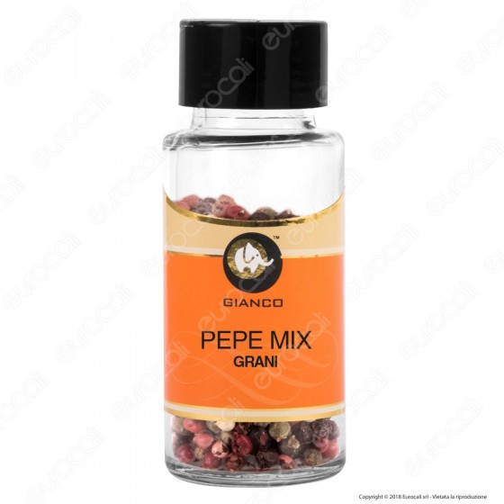 Gianco Pepe Mix in Grani - Vasetto in Vetro Gianco Pepe Mix in Grani - Vasetto in Vetro
