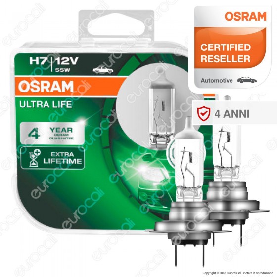 Osram Ultra Life - 2 Lampadine H7 Osram Ultra Life - 2 Lampadine H7