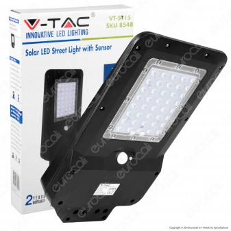 V-Tac VT-ST15 Lampada Stradale LED 15W Lampione SMD con Pannello