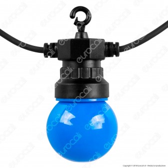 V-Tac VT-70510 Catena da 10 Lampadine LED Mini Globo Multicolore per