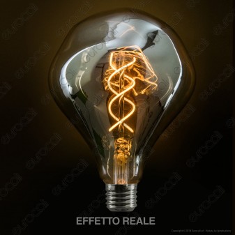 FAI Lampadina E27 Filamento LED a Doppia Spirale 5W Bulb Effetto