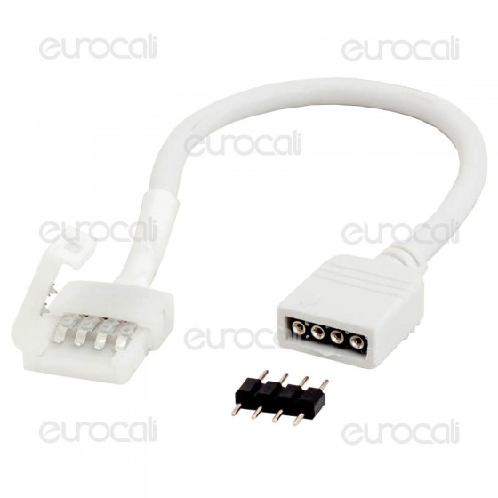 Connettore Clip 4 Pin RGB per Controller Strisce LED Multicolore - Connettore Clip 4 Pin RGB per Controller Strisce LED Multicolore -