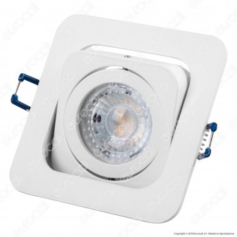 Kanlux ALREN R DTL-W Portafaretto Orientabile Quadrato da Incasso per