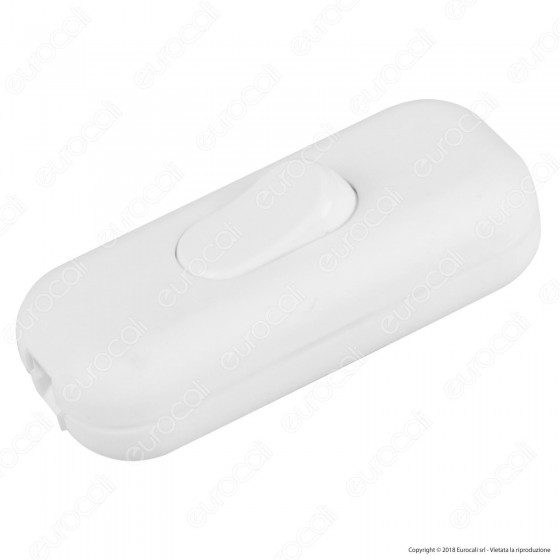 FAI Interruttore Passafilo Unipolare a Bilanciere Colore Bianco - FAI Interruttore Passafilo Unipolare a Bilanciere Colore Bianco -