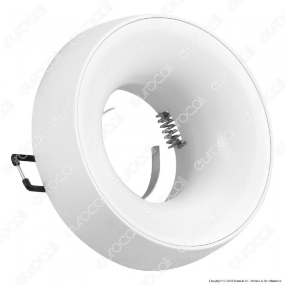 Kanlux ELNIS L Portafaretto Rotondo da Incasso Colore Bianco per
