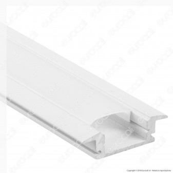 V-Tac VT-8106W 4 Profili in Alluminio per Strisce LED Colore Bianco - Lunghezza 2 metri - SKU 3368