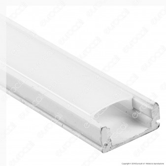 V-Tac VT-8113W 4 Profili in Alluminio per Strisce LED Colore Bianco - Lunghezza 2 metri - SKU 3365