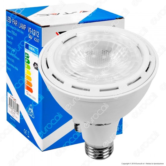 V-Tac VT-1212 Lampadina LED E27 12W Bulb Par Lamp PAR30 - SKU 4266 / V-Tac VT-1212 Lampadina LED E27 12W Bulb Par Lamp PAR30 - SKU 4266 /