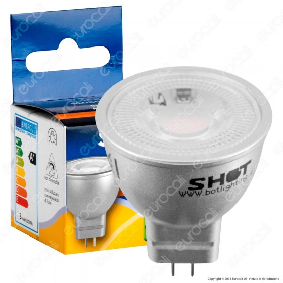 Bot Lighting Shot Lampadina LED GU4 2,6W Faretto MR11 12V - mod. Bot Lighting Shot Lampadina LED GU4 2,6W Faretto MR11 12V - mod.
