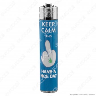 Atomic Festival Accendino Maxi Ricaricabile Fantasia Keep Calm - Serie di 4 Accendini