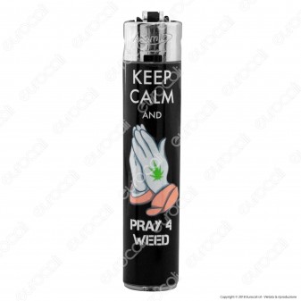 Atomic Festival Accendino Maxi Ricaricabile Fantasia Keep Calm - Serie di 4 Accendini