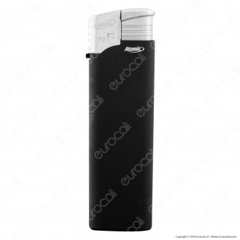 Atomic Electronic F2 Black Line Accendino Maxi Elettronico Ricaricabile - Box da 50 Accendini