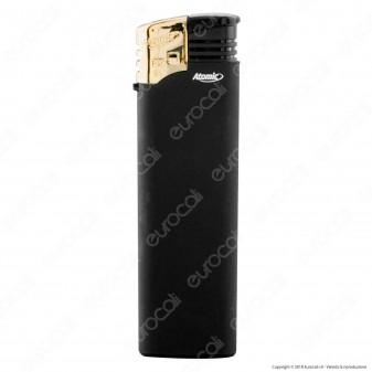 Atomic Electronic F2 Black Line Accendino Maxi Elettronico Ricaricabile - Box da 50 Accendini