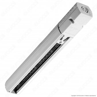 V-Tac Binario a 4 Poli in Alluminio Track Light Colore Bianco