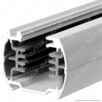 V-Tac Binario a 4 Poli in Alluminio Track Light Colore Bianco Lunghezza 1,5 Metri - SKU 9953