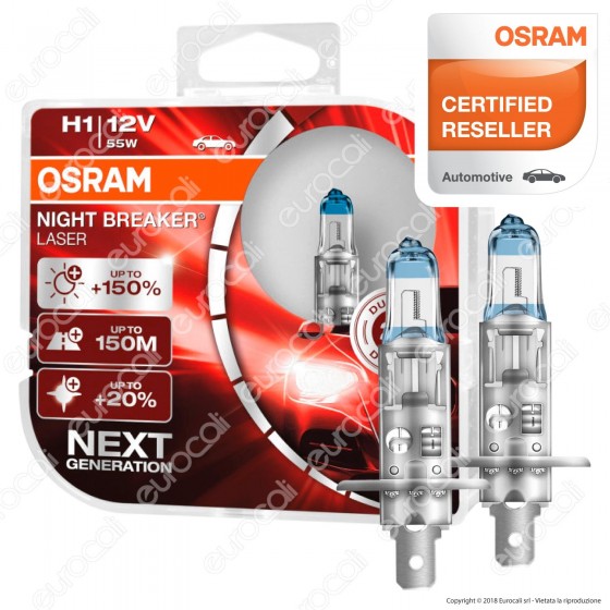Osram Night Breaker Laser - 2 Lampadine H1 Osram Night Breaker Laser - 2 Lampadine H1