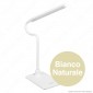 Velamp Lampada da Tavolo LED 6W Touch Dimmerabile Colore Bianco - mod. TL1606