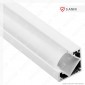 V-Tac VT-8114W Profilo Angolare in Alluminio per Strisce LED - Lunghezza 2 metri - SKU 3364