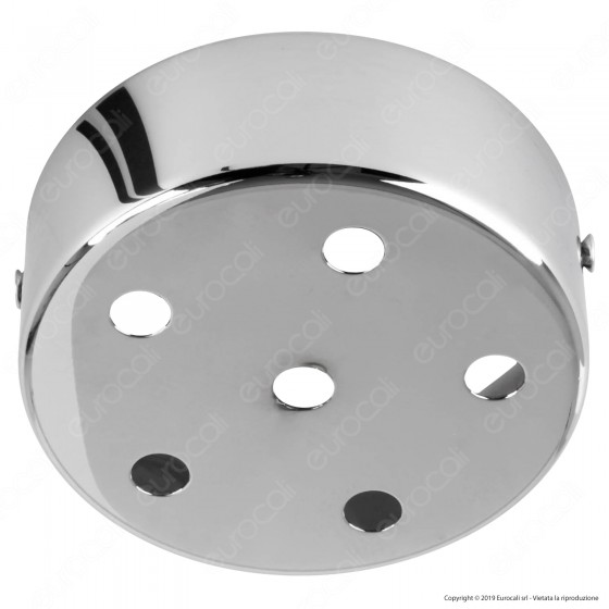 FAI Rosone Cilindrico in Metallo 6 Fori Colore Cromo - mod. 1159/CR/6 FAI Rosone Cilindrico in Metallo 6 Fori Colore Cromo - mod. 1159/CR/6