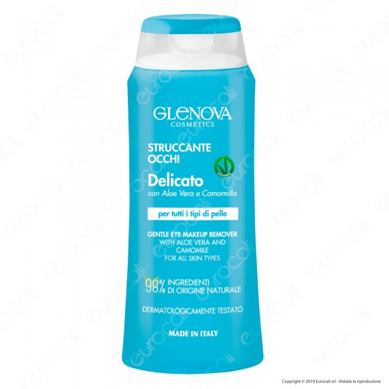 Glenova Cosmetics Struccante Occhi Delicato con Aloe Vera e Camomilla Glenova Cosmetics Struccante Occhi Delicato con Aloe Vera e Camomilla
