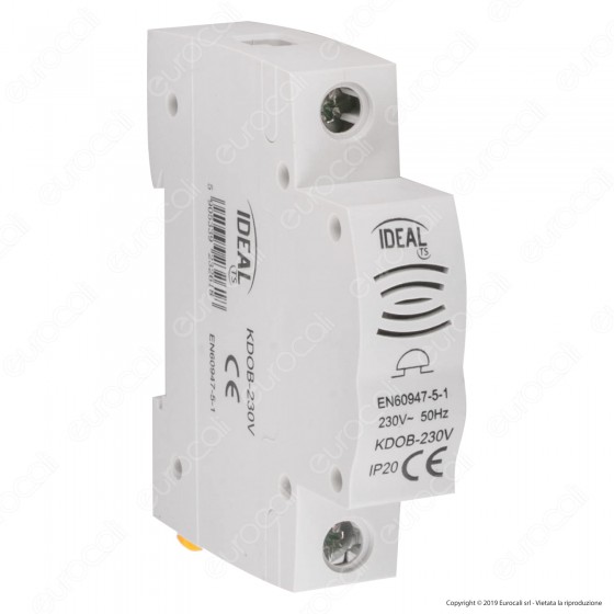 Kanlux KDOB-230V Modulo Campanello Elettrico Presenza Rete per Quadro Kanlux KDOB-230V Modulo Campanello Elettrico Presenza Rete per Quadro