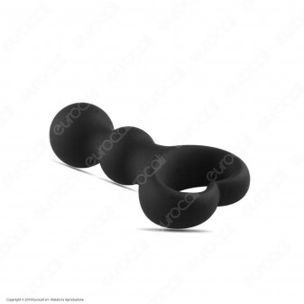 Toyz4Lovers Anal Plug Heart Clip Ball Nero - Plug Anale