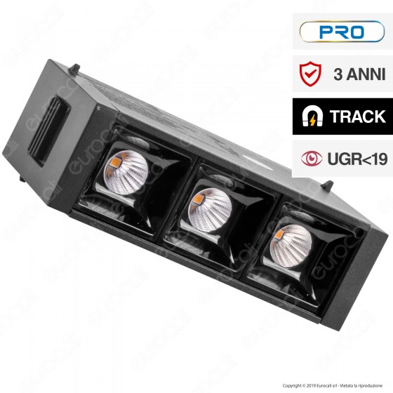V-Tac PRO VT-4143 Magnetic Linear Spotlight Faretto LED Magnetico 3W