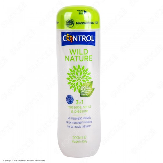 Control Wild Nature 3in1 Gel Massaggio Lubrificante Idratante - 200ml Control Wild Nature 3in1 Gel Massaggio Lubrificante Idratante - 200ml