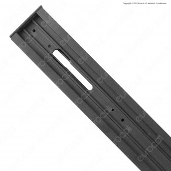 V-Tac Binario in Alluminio Nero per Track Lights Magnetiche Lunghezza