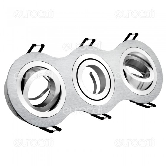 Kanlux SEIDY CT-DTO350-AL Portafaretto Orientabile da Incasso per 3 Kanlux SEIDY CT-DTO350-AL Portafaretto Orientabile da Incasso per 3