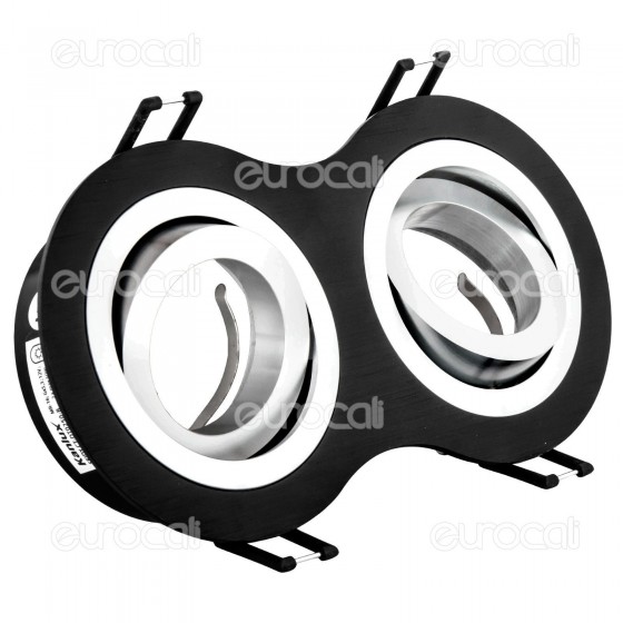 Kanlux SEIDY CT-DTO250-B Portafaretto Orientabile da Incasso per 2 Kanlux SEIDY CT-DTO250-B Portafaretto Orientabile da Incasso per 2