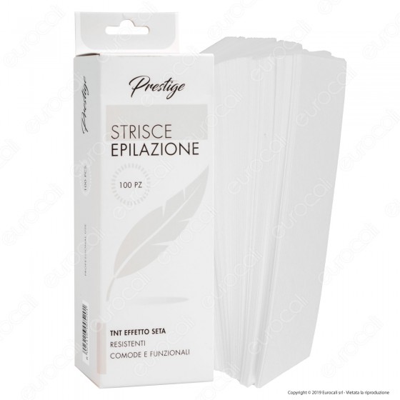 Depilia Prestige 100 Strisce Depilatorie in TNT Effetto Seta - Depilia Prestige 100 Strisce Depilatorie in TNT Effetto Seta -
