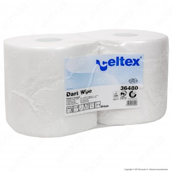 Celtex Dart Wipe Rotoli di Carta Industriali 1600 Strappi - 2 Bobine