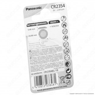 Panasonic Lithium CR2354 / 5BP al Litio Pila 3V - Blister 1 Batteria